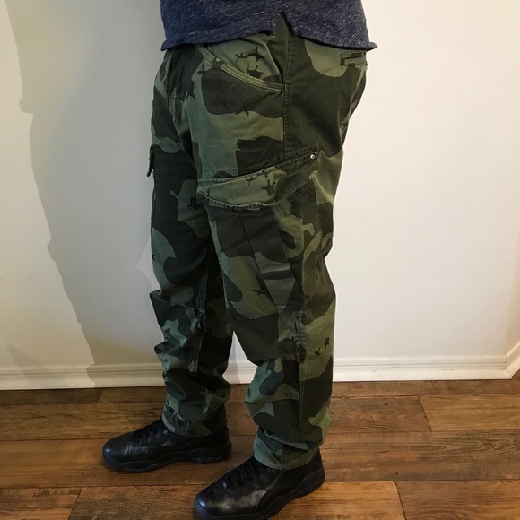 army radar strap relaxed pants